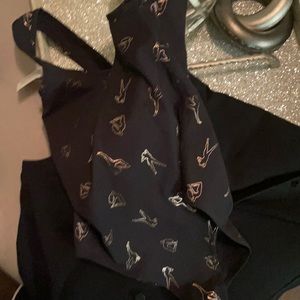 American Apparel jean skirt (L)  and American Apparel body suit (m)